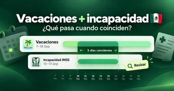Vacaciones + incapacidad: ¿Qué pasa cuando coinciden? — artículo de Employ