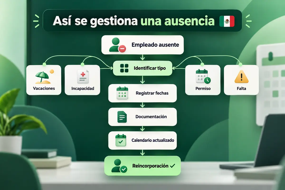Ilustración sobre Qué información debe registrar la empresa por cada ausencia