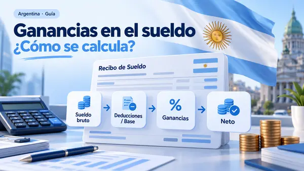Ganancias en el recibo de sueldo: del sueldo bruto a las deducciones, el impuesto y el neto