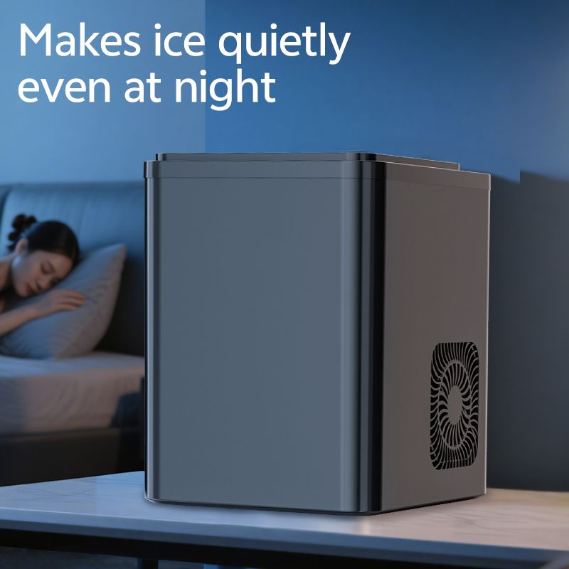 DeTong TM-ICE02 Quiet Ice Maker | 9 Bullet Cubes in 6 Mins view 6