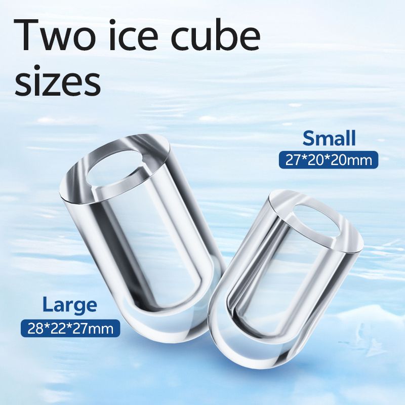 DeTong TM-ICE02 Quiet Ice Maker | 9 Bullet Cubes in 6 Mins view 4
