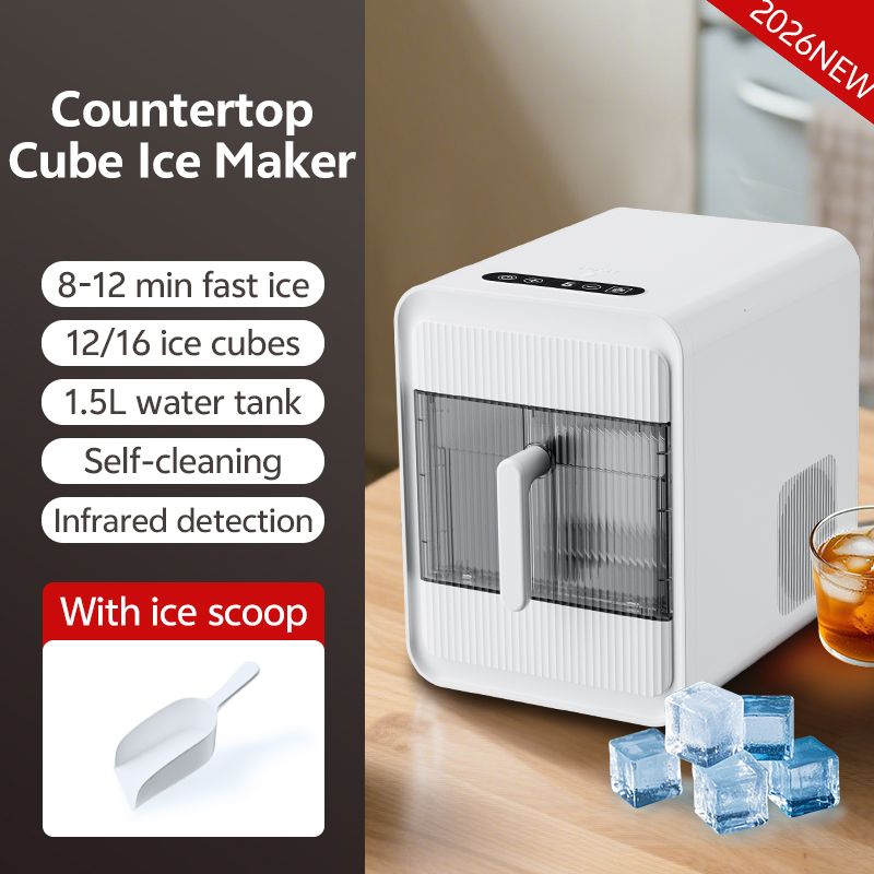 Factory Directly Sale 10 Mins Fast Ice Maker Household Portable Nugget Ice Cube Making Machine Countertop view 4