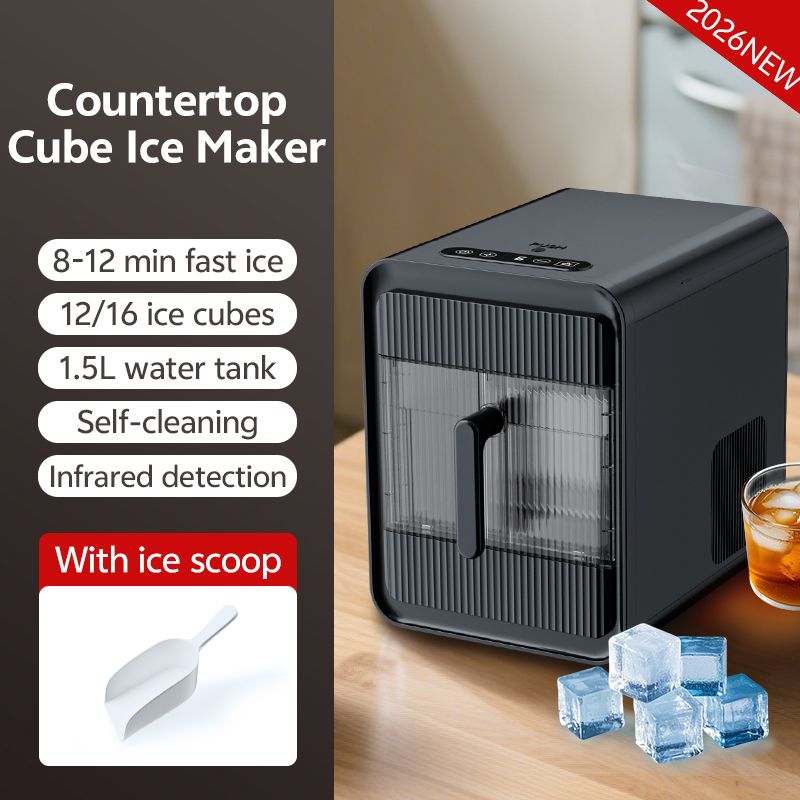 Factory Directly Sale 10 Mins Fast Ice Maker Household Portable Nugget Ice Cube Making Machine Countertop view 3