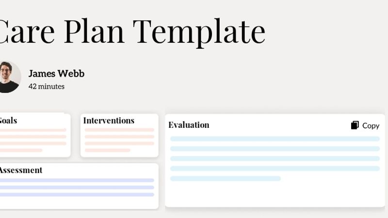 Care Plan Template Hero Image