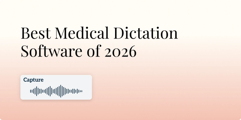 Best Medical Dictation Software of 2026 Hero Image