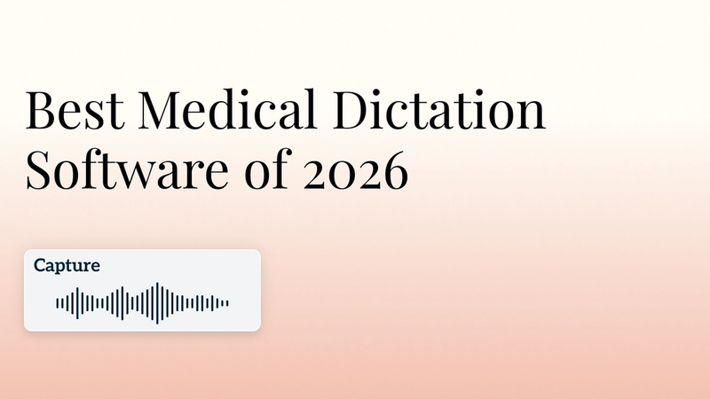 Best Medical Dictation Software of 2026 Hero Image