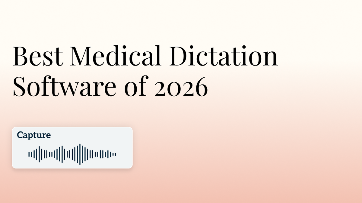 Best Medical Dictation Software of 2026 Hero Image