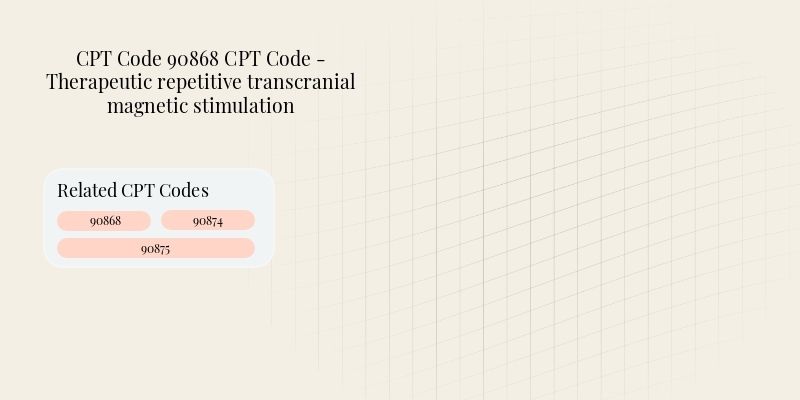 Header image for Code 90868 CPT Code - Therapeutic repetitive transcranial magnetic stimulation