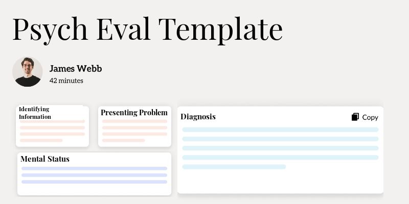 Psych Eval Template Template Hero Image