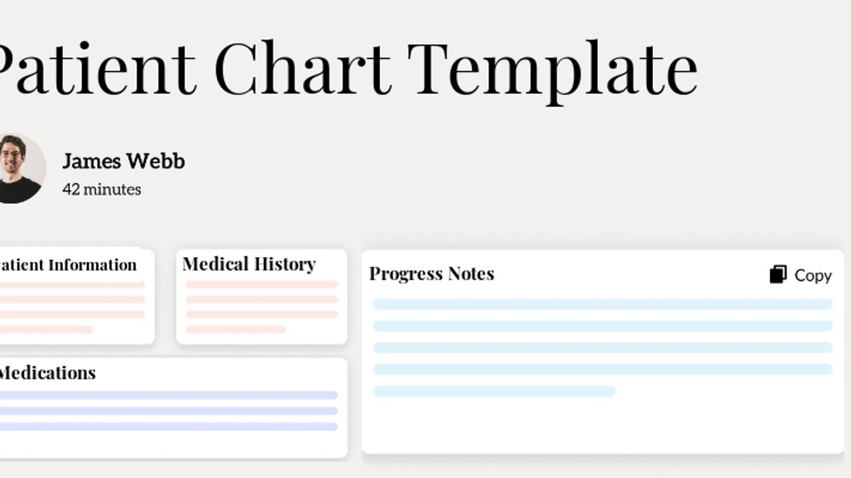 Patient Chart Template Hero Image