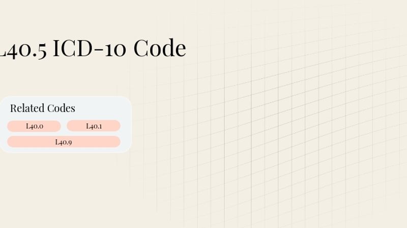 L40.5 ICD-10 Code: Psoriatic arthritis