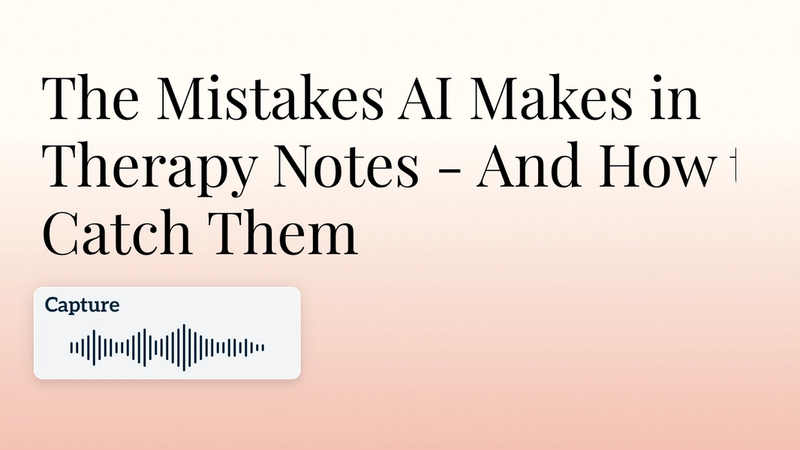 The Mistakes AI Makes in Therapy Notes - And How to Catch Them Hero Image
