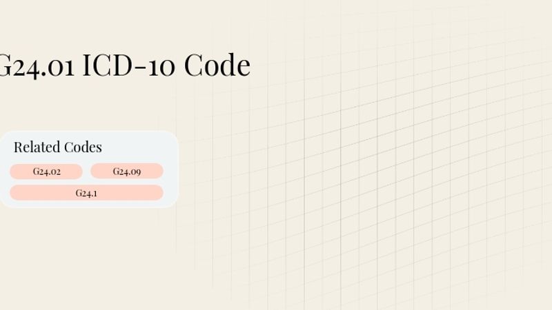 G24.01 ICD-10 Code: Tardive Dyskinesia