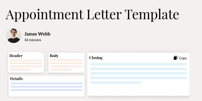 Appointment Letter Template Template Hero Image
