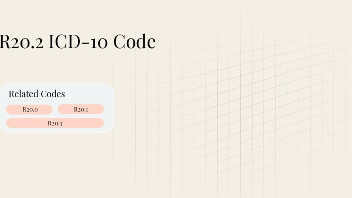 R20.2 ICD-10 Code: Paresthesia of skin