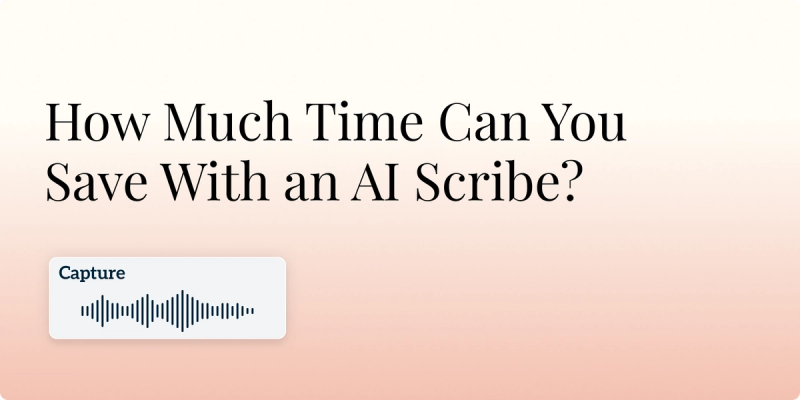 How Much Time Can You Save With an AI Scribe? Hero Image