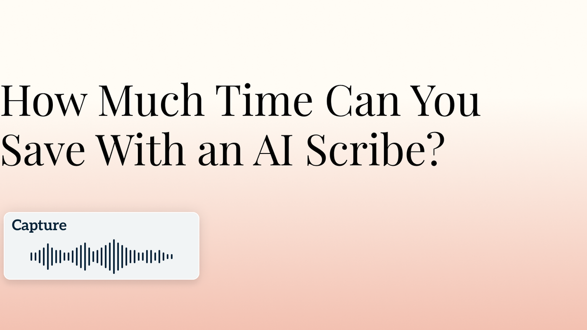 How Much Time Can You Save With an AI Scribe? Hero Image