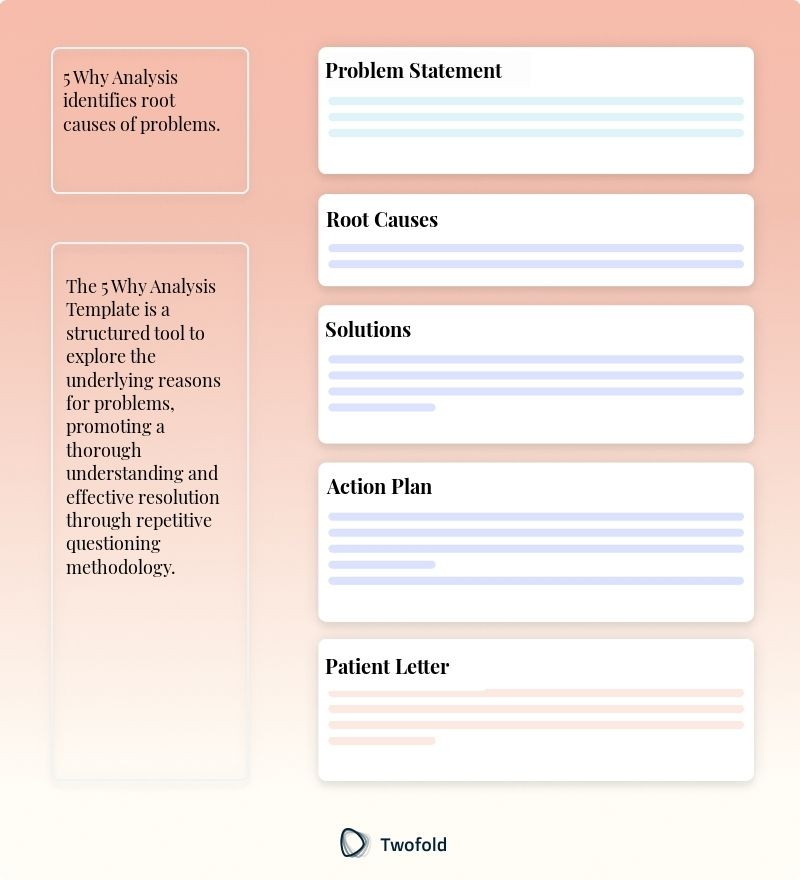 Key Components of 5 Why Analysis Template