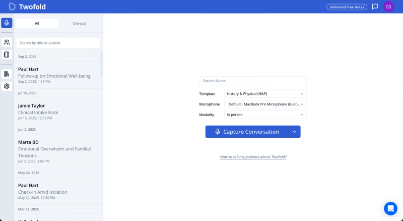 Twofold Health Best AI Scribe Based on Facebook reviews