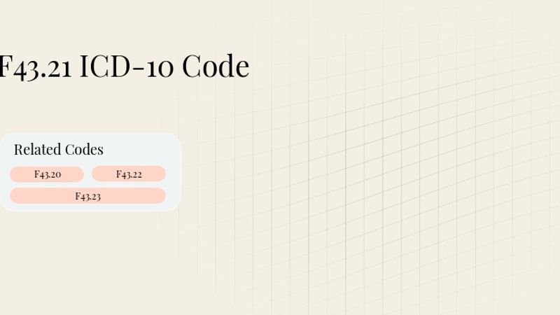 F43.21 ICD-10 Code: Adjustment Disorder With Depressed Mood