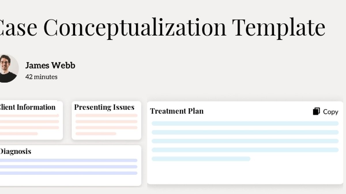 Case Conceptualization Template Template Hero Image
