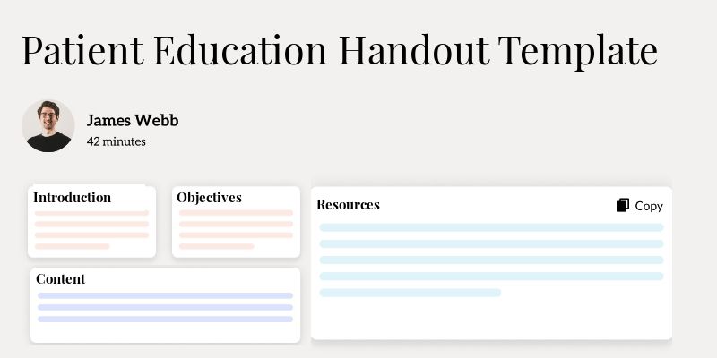 Patient Education Handout Template Template Hero Image
