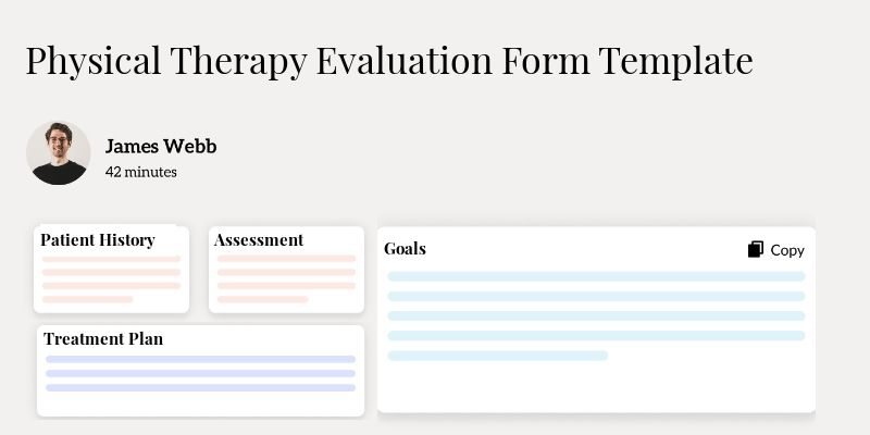 Physical Therapy Evaluation Form Template Template Hero Image