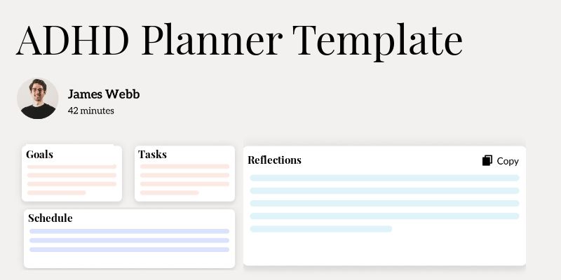ADHD Planner Template Template Hero Image