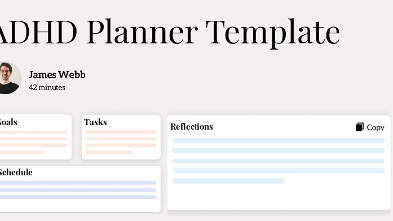 ADHD Planner Template Template Hero Image