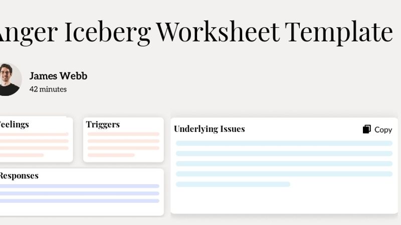 Anger Iceberg Worksheet Template Hero Image