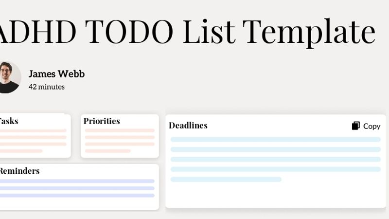 ADHD TODO List Template Hero Image