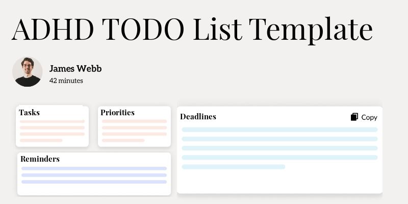 ADHD TODO List Template Hero Image