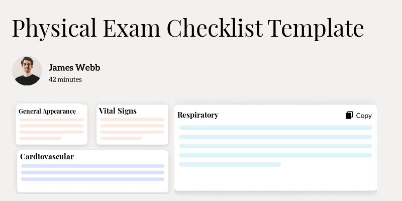 Physical Exam Checklist Template Hero Image