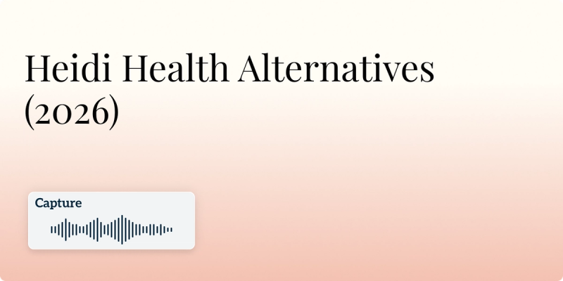 Heidi Health Alternatives (2026) Hero Image