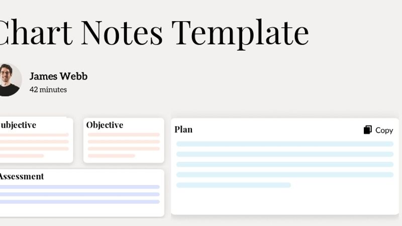 Chart Notes Template Hero Image