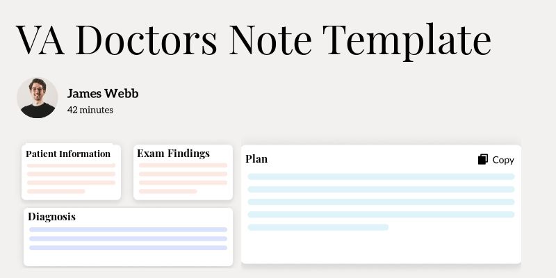 VA Doctors Note Template Template Hero Image