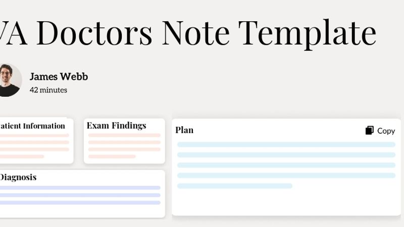 VA Doctors Note Template Template Hero Image