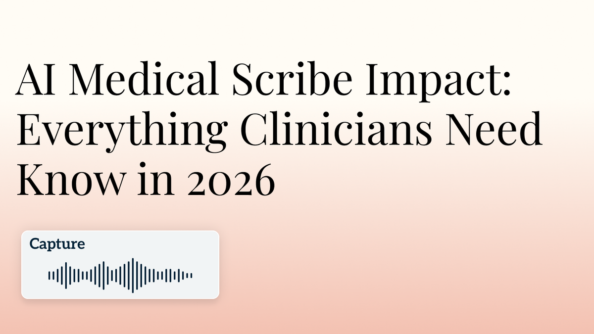 AI Medical Scribe Impact: Everything Clinicians Need to Know in 2026 Hero Image