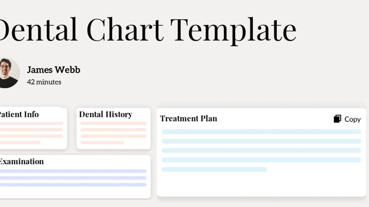 Use Dental Chart Template template image