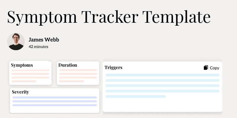 Symptom Tracker Template Hero Image