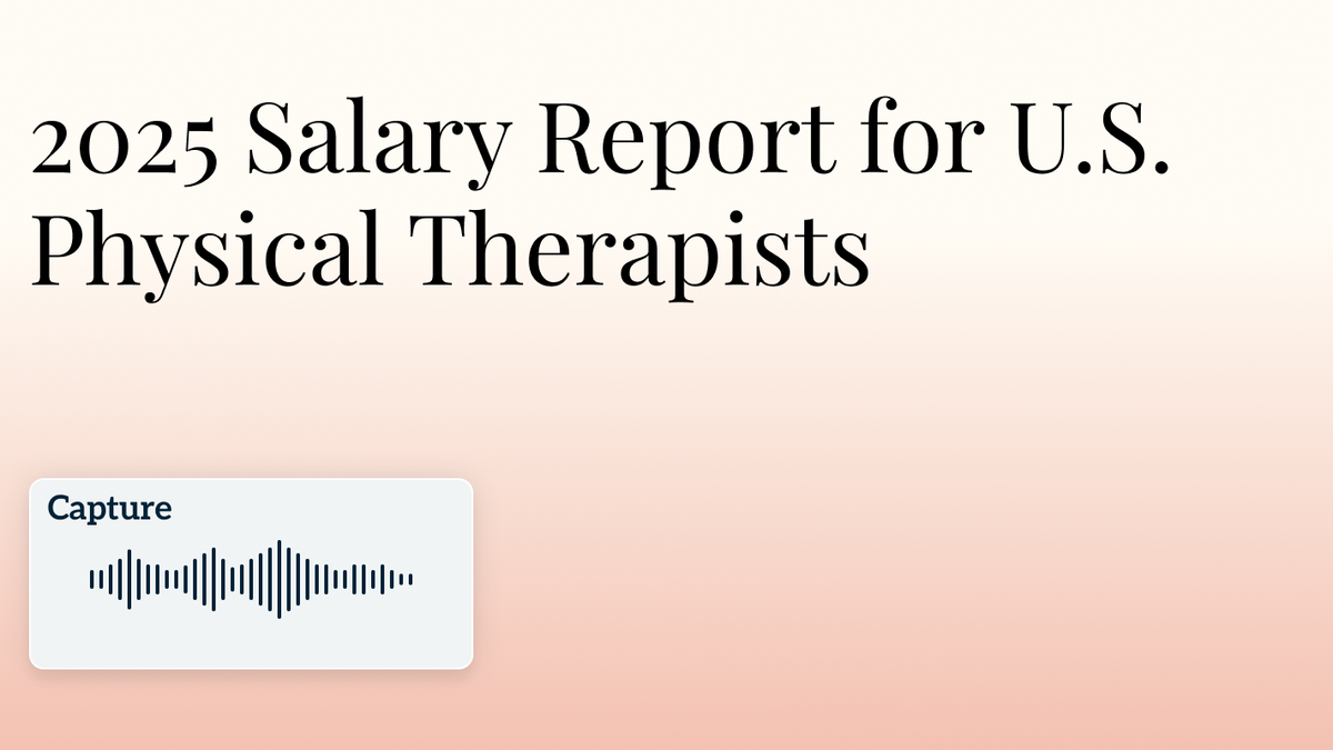 2025 Salary Report for U.S. Physical Therapists Hero Image