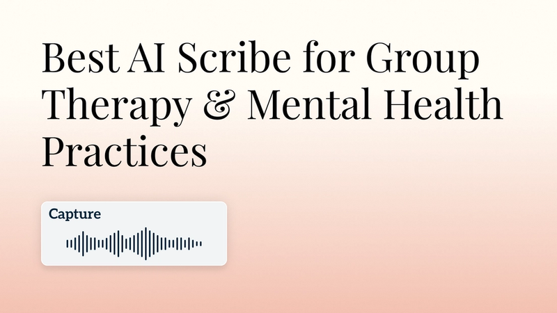 Twofold Best AI Scribe for Group Therapy Practices & Mental Health Organizations