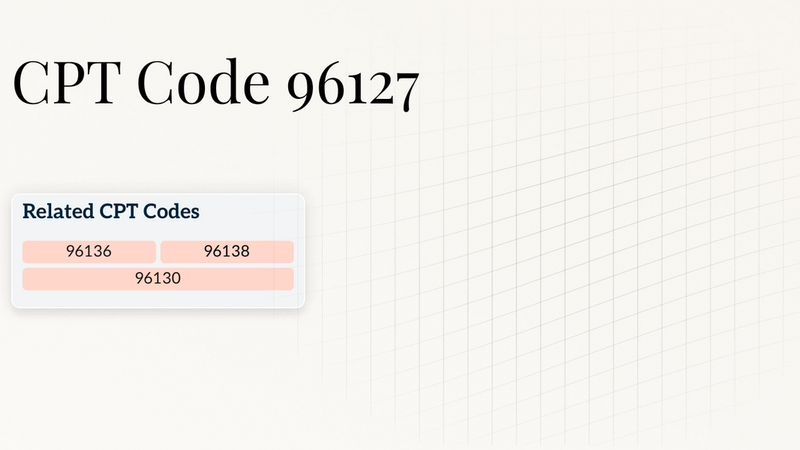CPT Code 96127 Hero Image