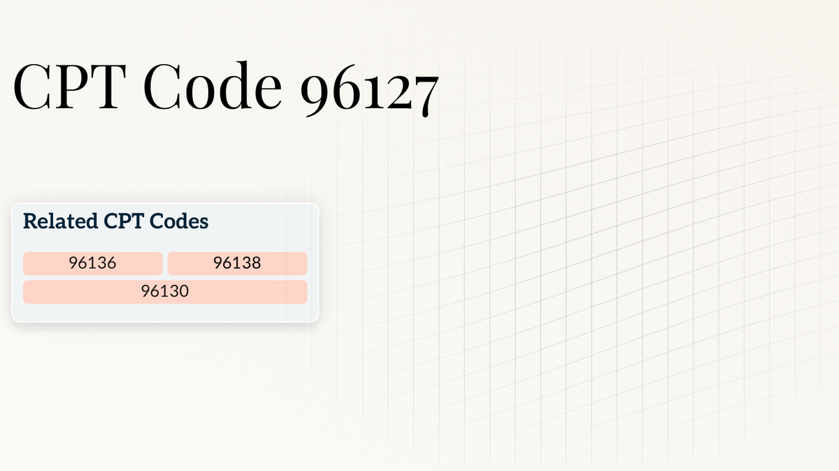 CPT Code 96127 Hero Image