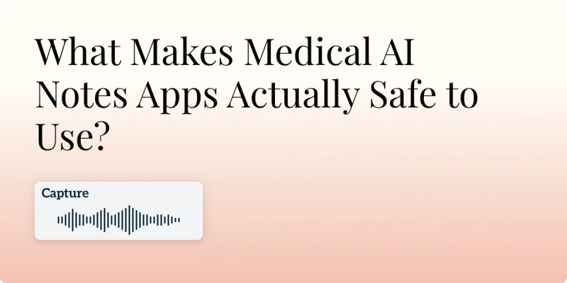 What Makes Medical AI Notes Apps Actually Safe to Use Hero Image