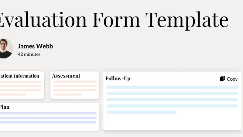 Evaluation Form Template Hero Image