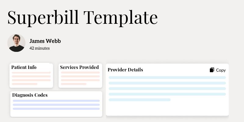 Superbill Template Hero Image