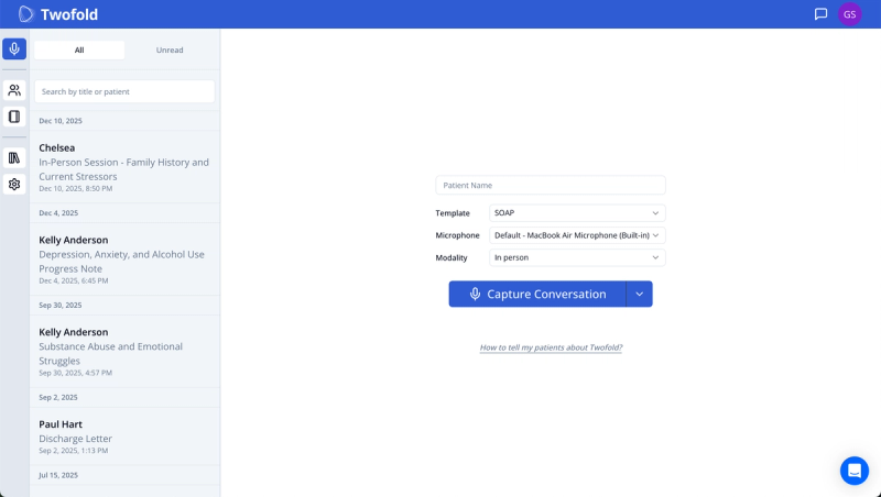 Twofold AI best Heidi Health alternative