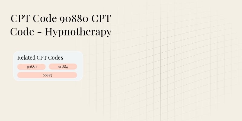 Header image for Code 90880 CPT Code - Hypnotherapy