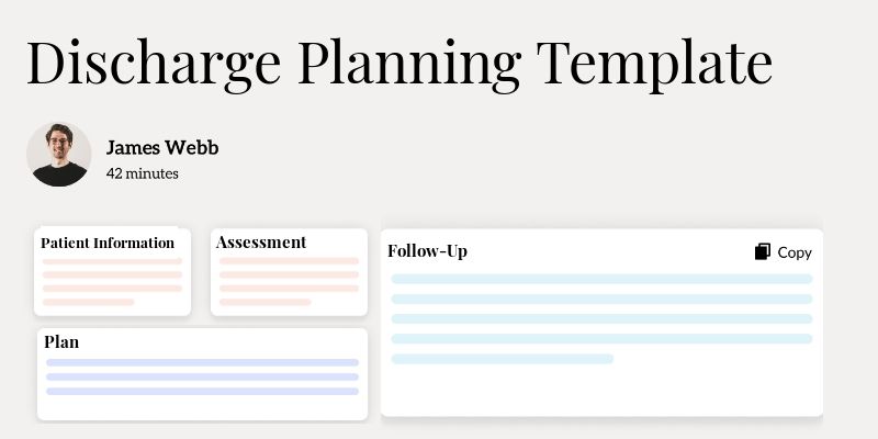 Discharge Planning Template Hero Image